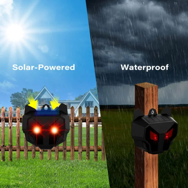 Nocturnal Solar-Powered Animal Repeller