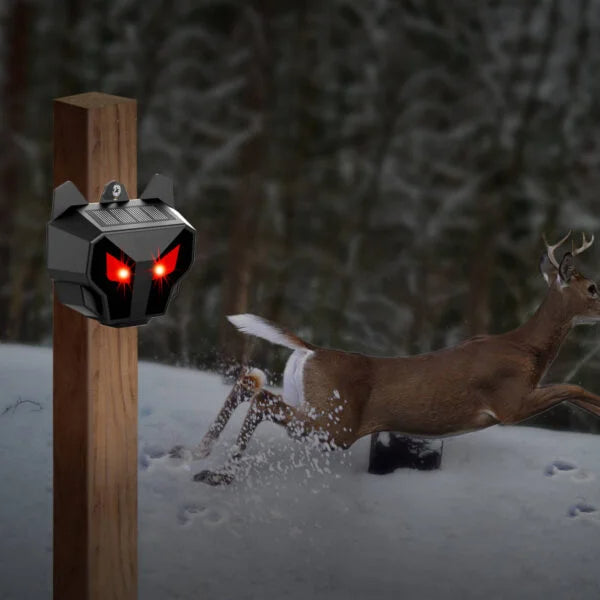 Nocturnal Solar-Powered Animal Repeller