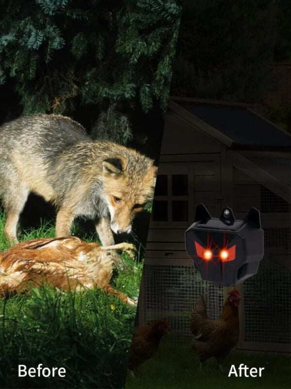 Nocturnal Solar-Powered Animal Repeller