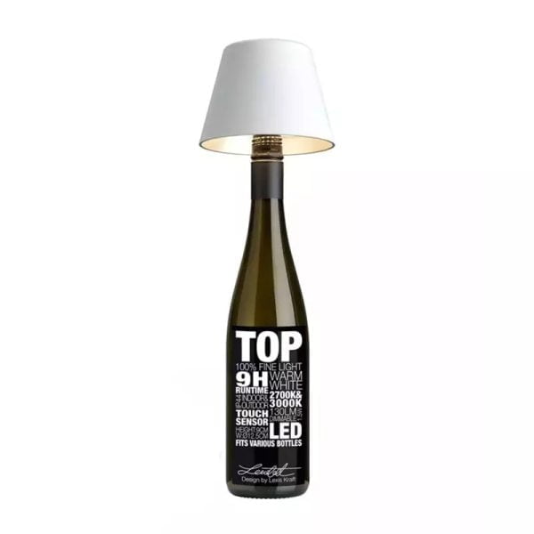 DIY Lamp Cordless Rechargeable Wine Bottle Lamp Head TOP